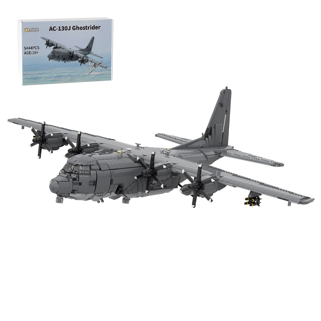 MOC-217633 1/35 Scale AC-130J GhostRider Building Blocks Set (Dynamic Version/5444PCS)by TranGiaPhat