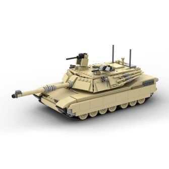 MOC-25419 1/33 Scale M1A2 Military TANK Building Blocks Set (1211PCS/Tan)
