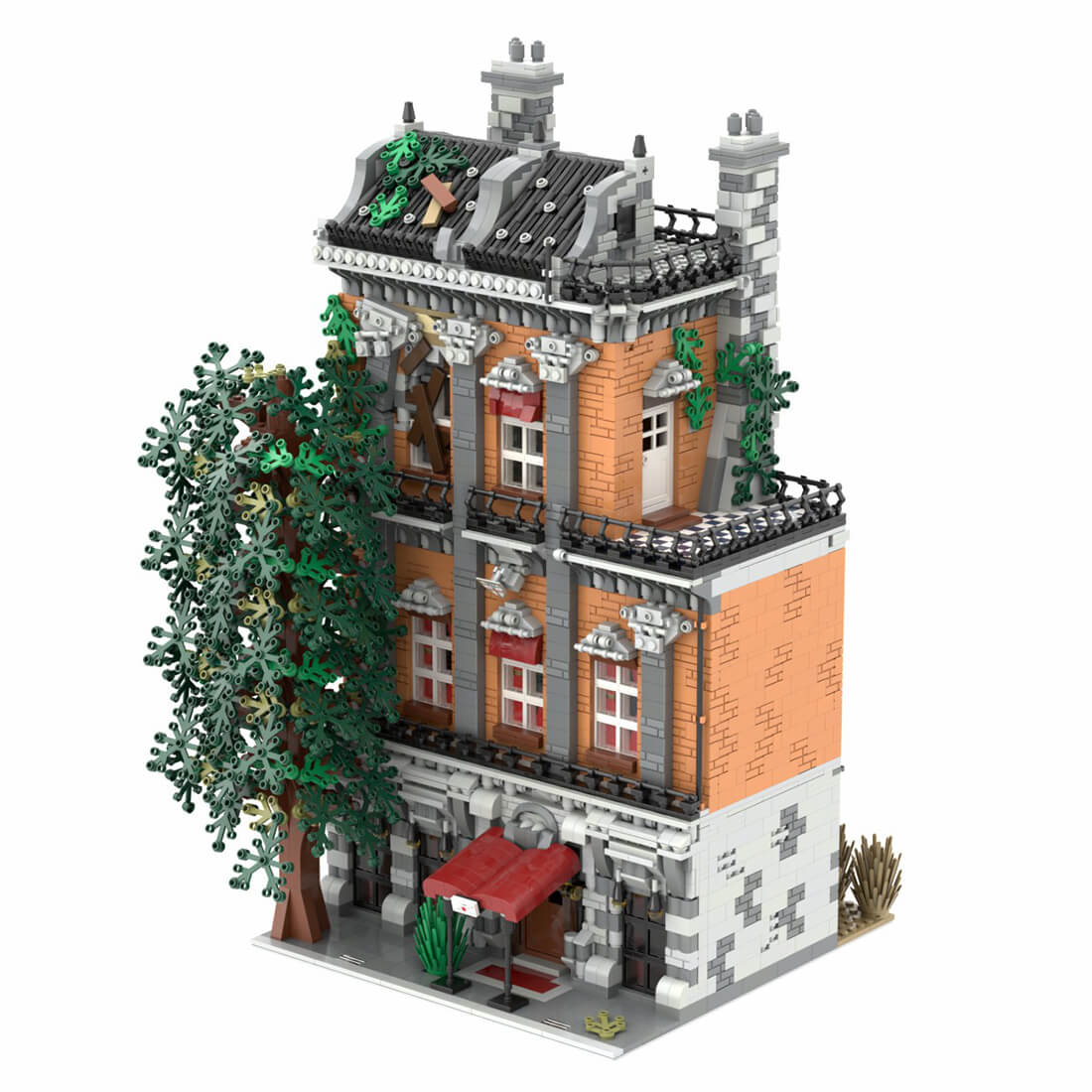 letbricks-1200pcs-custom-simple-elegant-style-vase-flowerpot-for-lego-flowers-10280-no-lego-kit