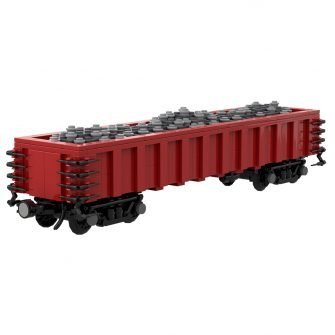 letbricks-moc-55763-gondola-car-w-gravel-load-train