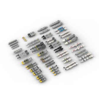MOC-67479 Aircraft Weapon Pack for 1/35 Scale Aircraft Building Blocks Set (1386PCS)