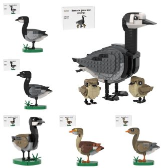letbricks-MOC Goose Bird Collection Building Blocks (146–506 PCS) by SKABRAM