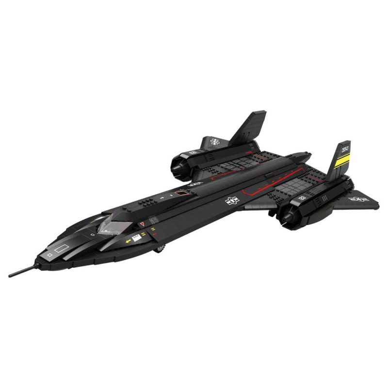 Mocsage-SR71-Blackbird-Tactical-Aircraft-Module-MOC-Building-Blocks-Set-1905PCS-by-Flavio-Cereda