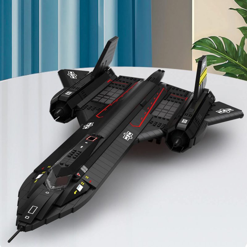Mocsage-SR71-Blackbird-Tactical-Aircraft-Module-MOC-Building-Blocks-Set-1905PCS-by-Flavio-Cereda