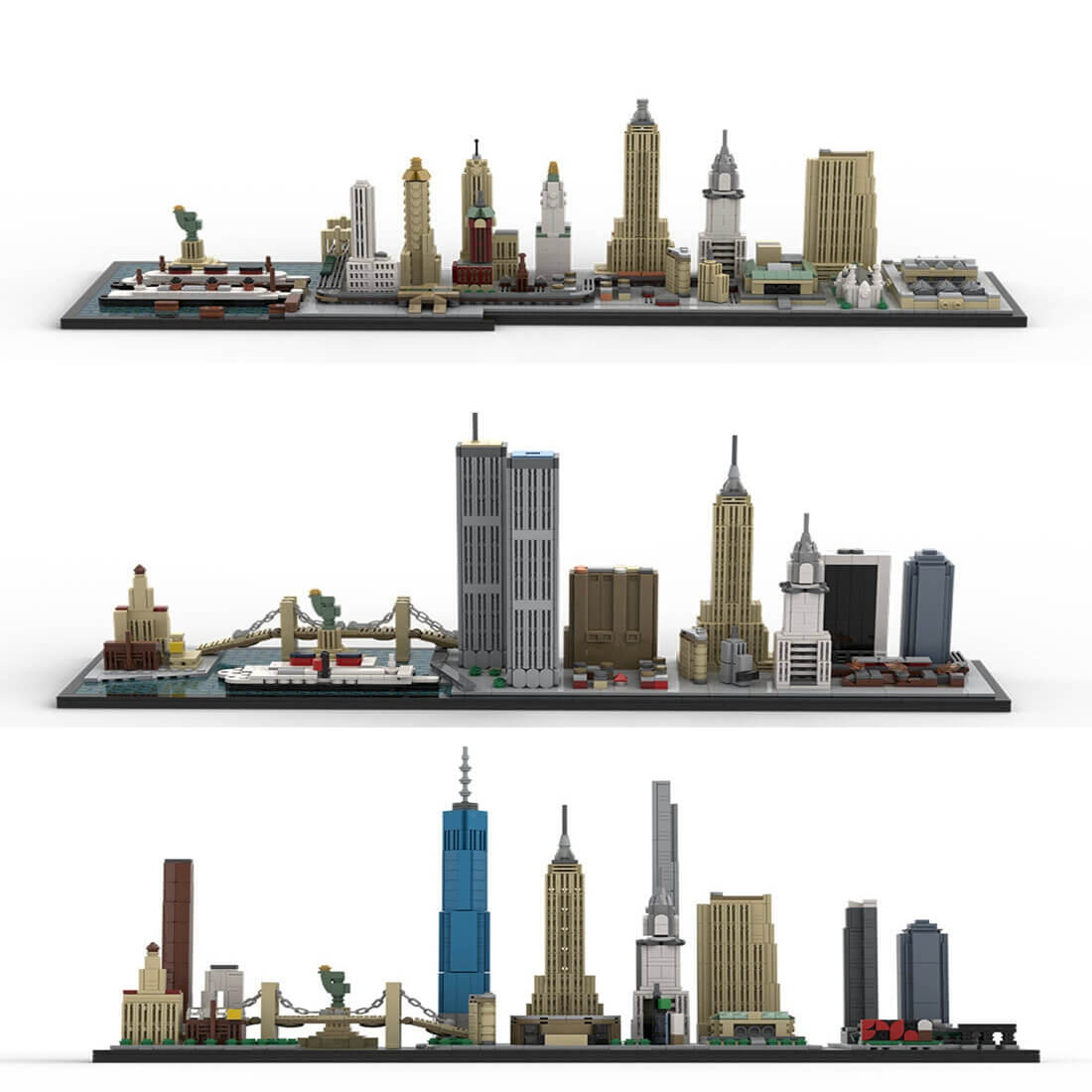 New York Skyline Series (1930s–Present) (1871PCS-2175PCS) by Taters
