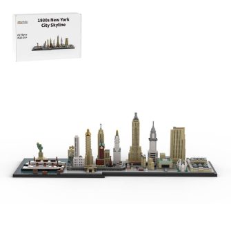 MOC-161783 1930s New York City Skyline Building Blocks Set (2175PCS)
