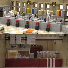 letbricks-Paris Train Station Street Scene Building Blocks Set