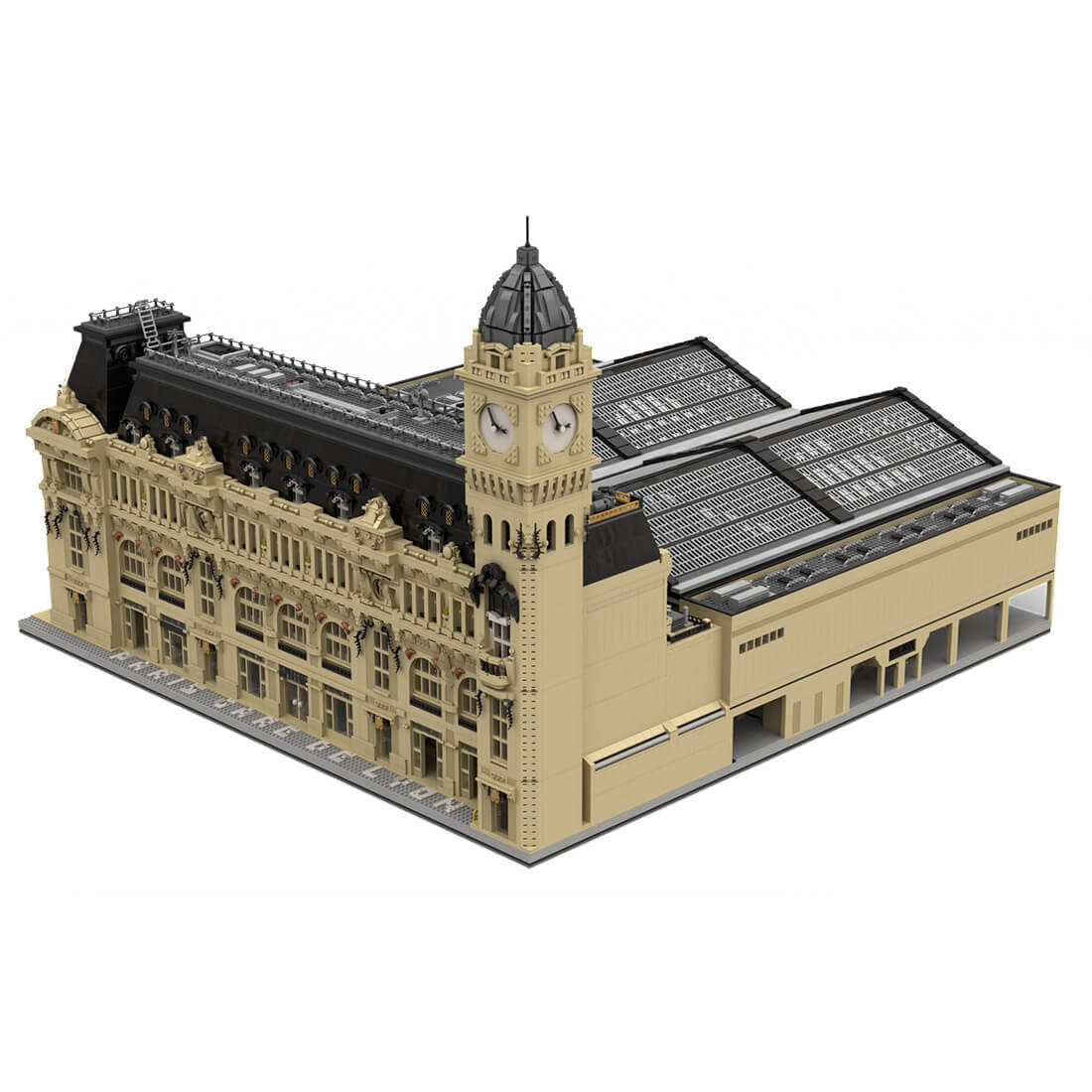 letbricks-Paris Train Station Street Scene Building Blocks Set