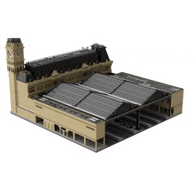 letbricks-Paris Train Station Street Scene Building Blocks Set