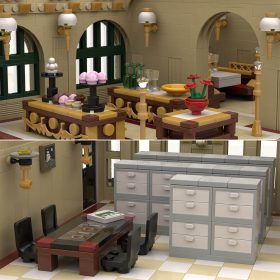 letbricks-Paris Train Station Street Scene Building Blocks Set