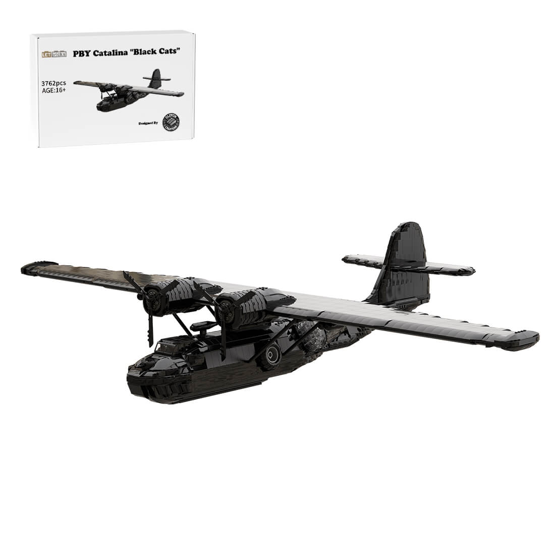 WWII PBY BlackCat Building Blocks (3762PCS)by ClutchCreations