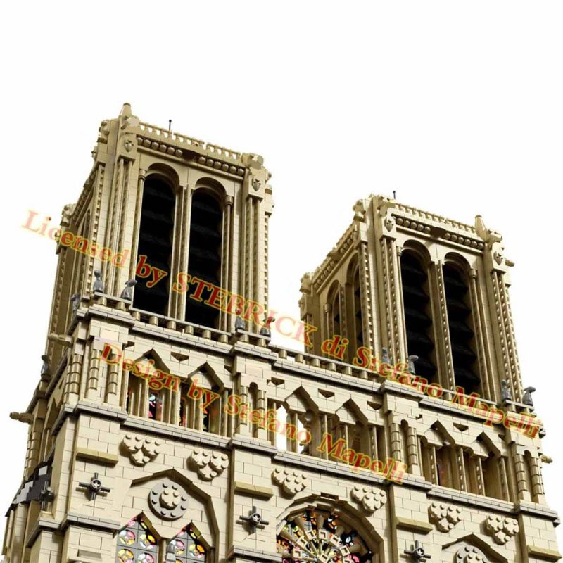 63181Pcs MOC Notre Dame de Paris Modular Building Block Small Particle Model ( Licensed by STEBRICK di Stefano Mapelli and Designed by Stefano Mapelli )