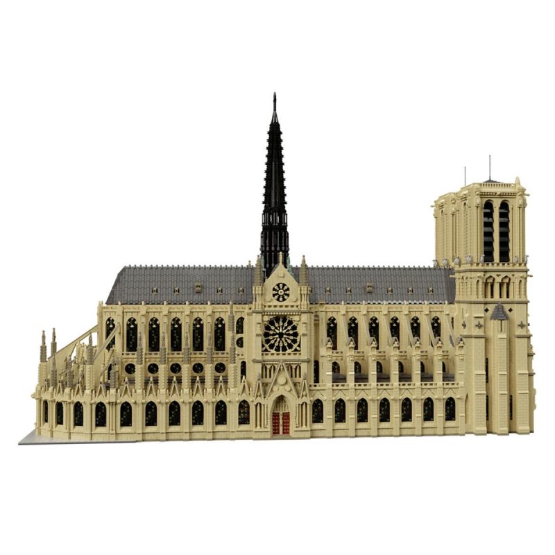 63181Pcs MOC Notre Dame de Paris Modular Building Block Small Particle Model ( Licensed by STEBRICK di Stefano Mapelli and Designed by Stefano Mapelli )