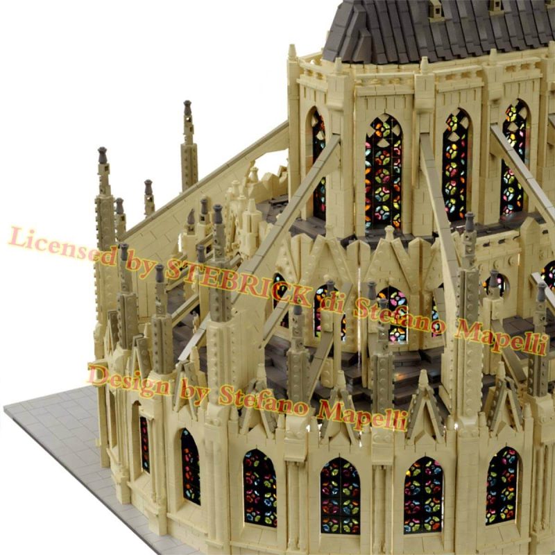63181Pcs MOC Notre Dame de Paris Modular Building Block Small Particle Model ( Licensed by STEBRICK di Stefano Mapelli and Designed by Stefano Mapelli )