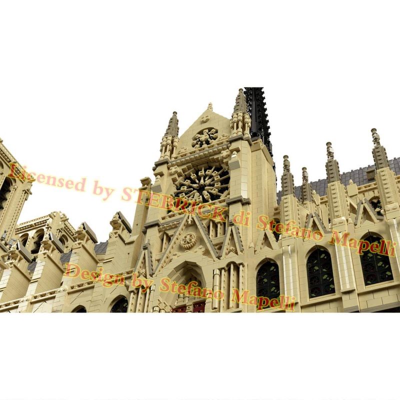 63181Pcs MOC Notre Dame de Paris Modular Building Block Small Particle Model ( Licensed by STEBRICK di Stefano Mapelli and Designed by Stefano Mapelli )
