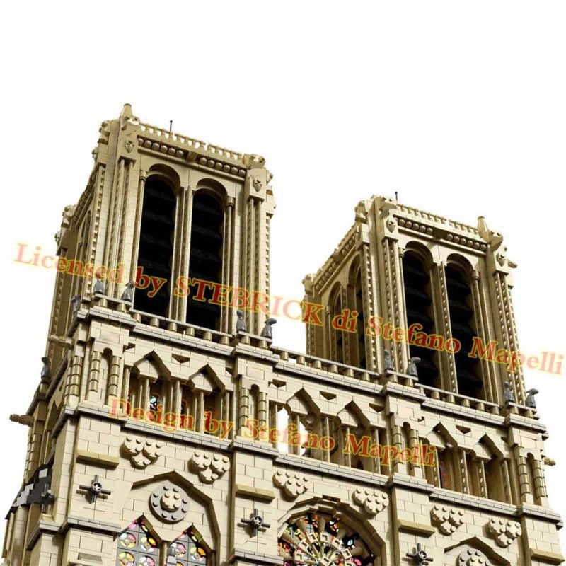 63181Pcs MOC Notre Dame de Paris Modular Building Block Small Particle Model ( Licensed by STEBRICK di Stefano Mapelli and Designed by Stefano Mapelli )