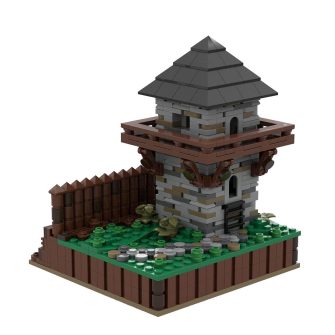 medieval-roman-city-limes-tower-module-model688pcs