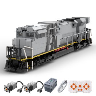 MOC-142194 SD70ACS Etihad Rail Train Model Building Blocks Set (2086PCS/Dynamic Version)