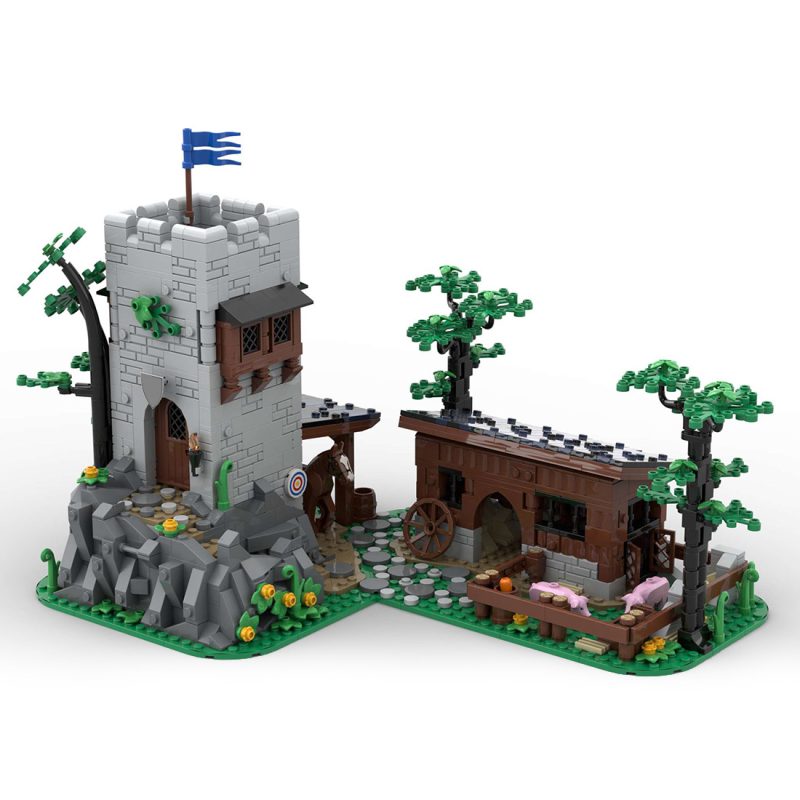 moc-144453-medieval-falcons-watchtower-pirate-architecture-model1403pcs (6)