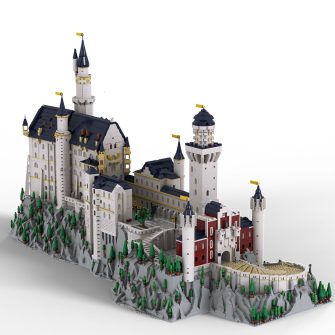 Mocsage 1/350 Scale German Neuschwanstein Castle(13028PCS)