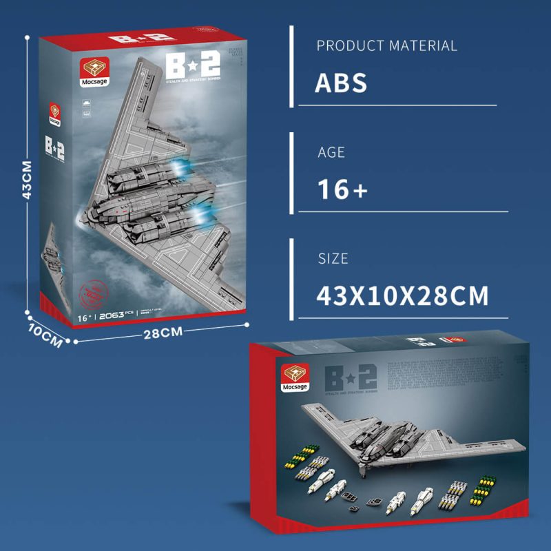 mocsage-b2-spirit-1-70-scale-flying-wing-ultra-high-speed-intercontinental-stealth-strategic-bomber-model2063pcs