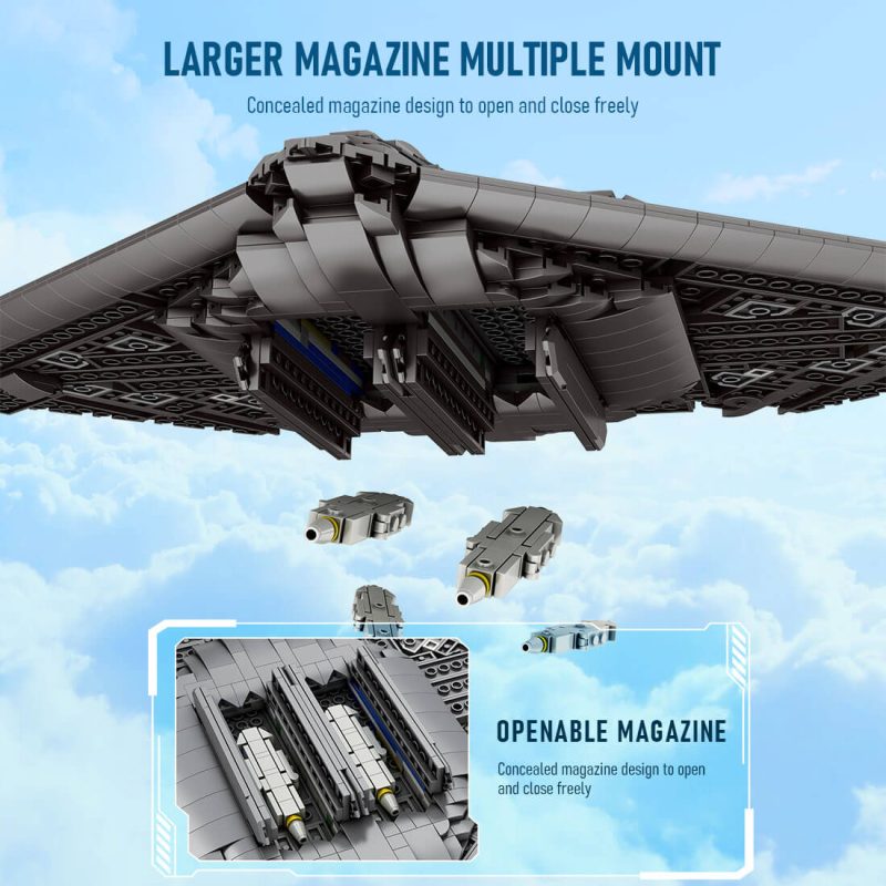 mocsage-b2-spirit-1-70-scale-flying-wing-ultra-high-speed-intercontinental-stealth-strategic-bomber-model2063pcs