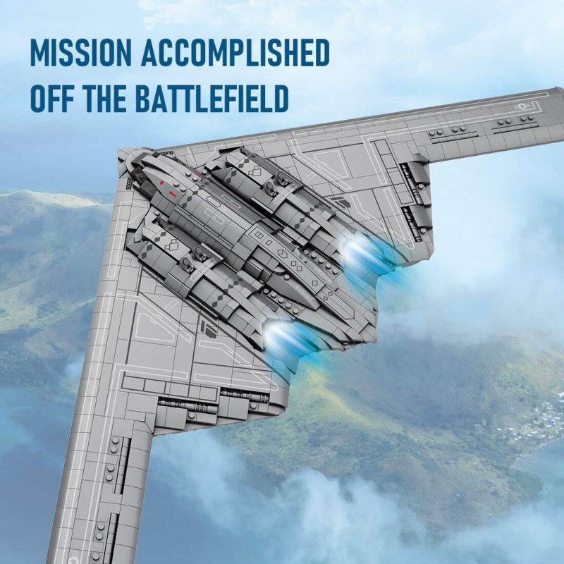 mocsage-b2-spirit-1-70-scale-flying-wing-ultra-high-speed-intercontinental-stealth-strategic-bomber-model2063pcs