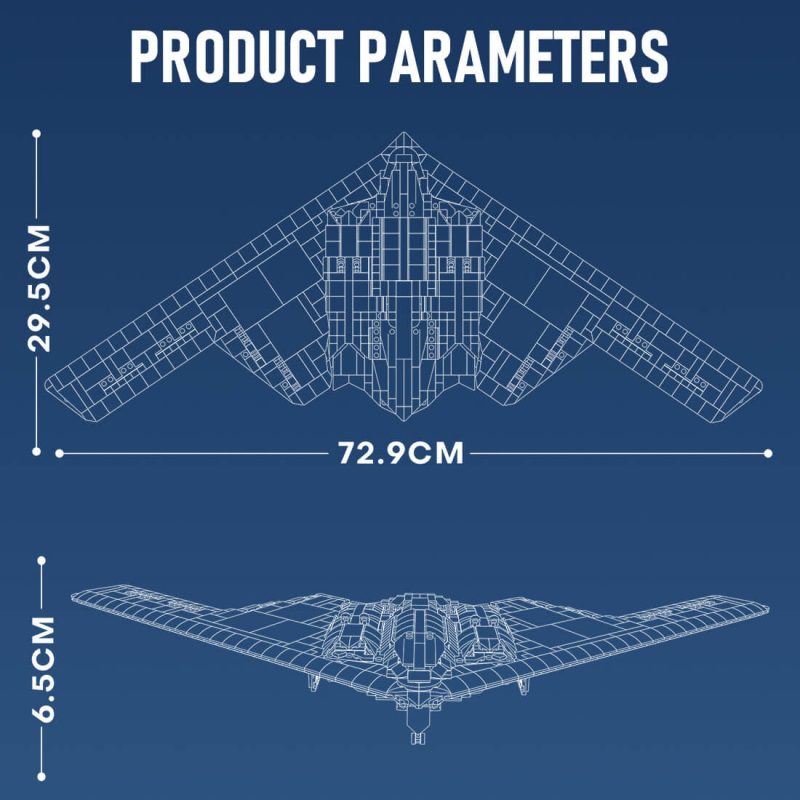 mocsage-b2-spirit-1-70-scale-flying-wing-ultra-high-speed-intercontinental-stealth-strategic-bomber-model2063pcs
