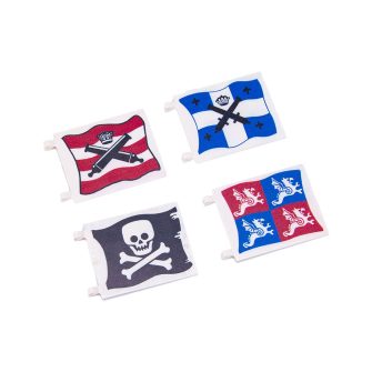 square-6x4-double-sided-flags-building-blocks-part-set-with-clip-for-medieval-pirate-series