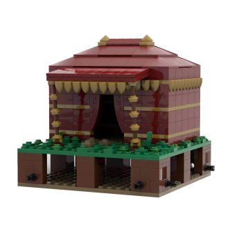 Space for Horses Modular for MOC-139859 Roman Field Camp (Scalable and Modular) Super-large Model Building Blocks Toys Set (196PCS)