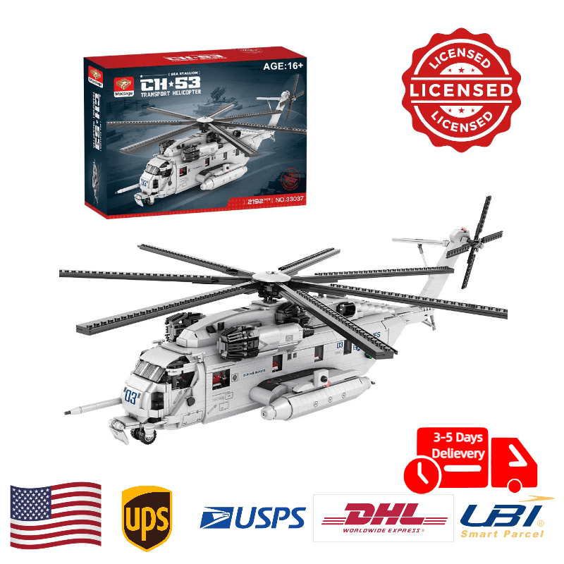 letbricks-Mocsage MOC-127265 CH-53E Super Stallion 135 Scale Modern Military-themed Model (2192PCS)